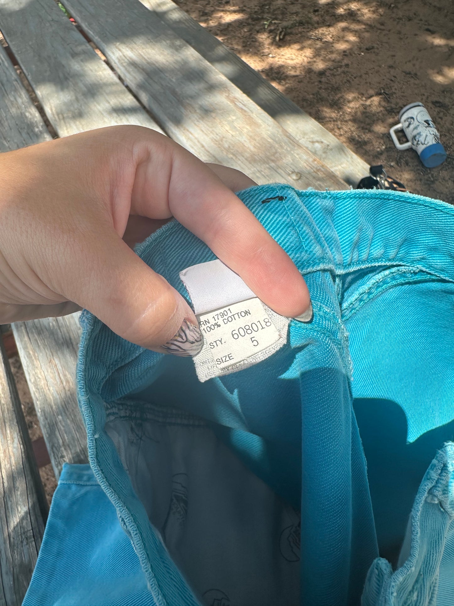 Vintage Blue Rocky Mountain Jean Shorts