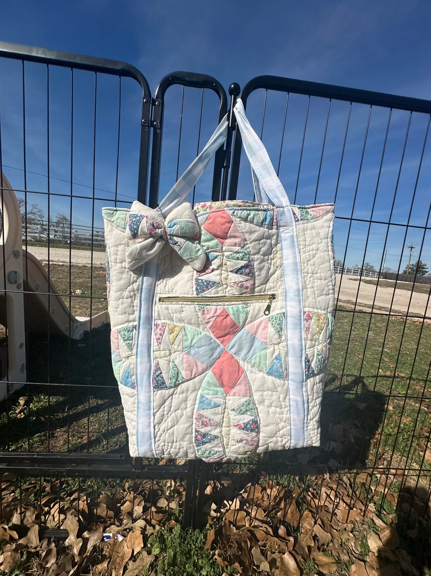 Quilted Bow tote (10)
