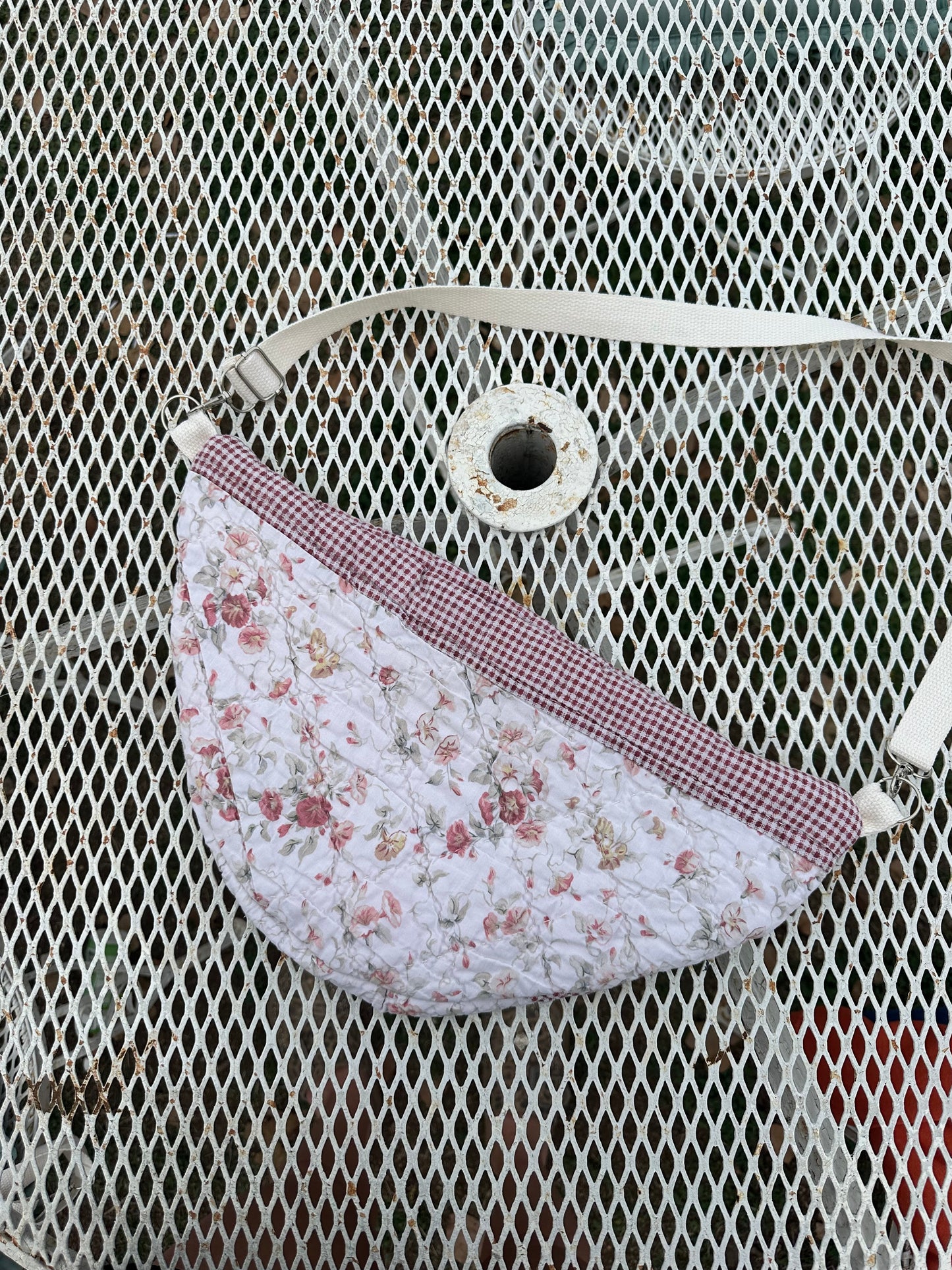 Gingham petals fanny