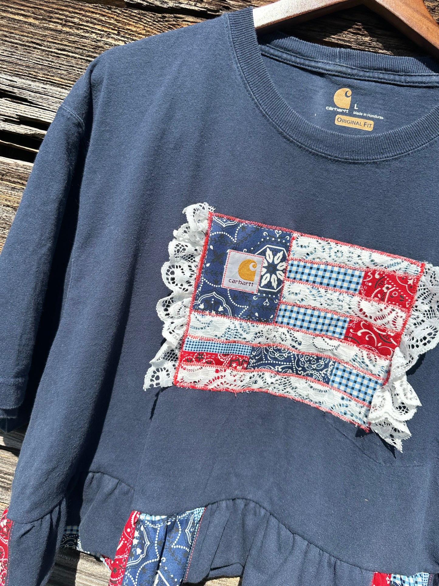 Red, Lace & Blue Rework