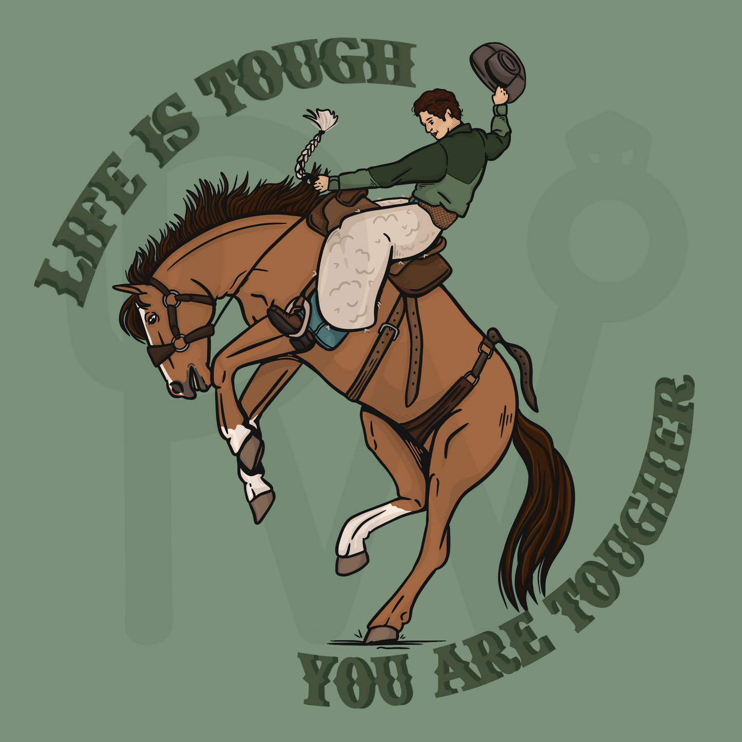 Life is Tough, You are Tougher design