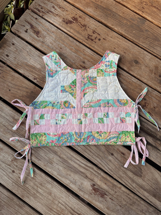 PINK SKIES TIE TANK (L/XL)