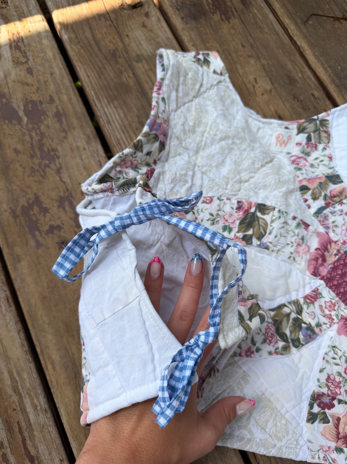 Saltwater Rose Tie Tank (XL)