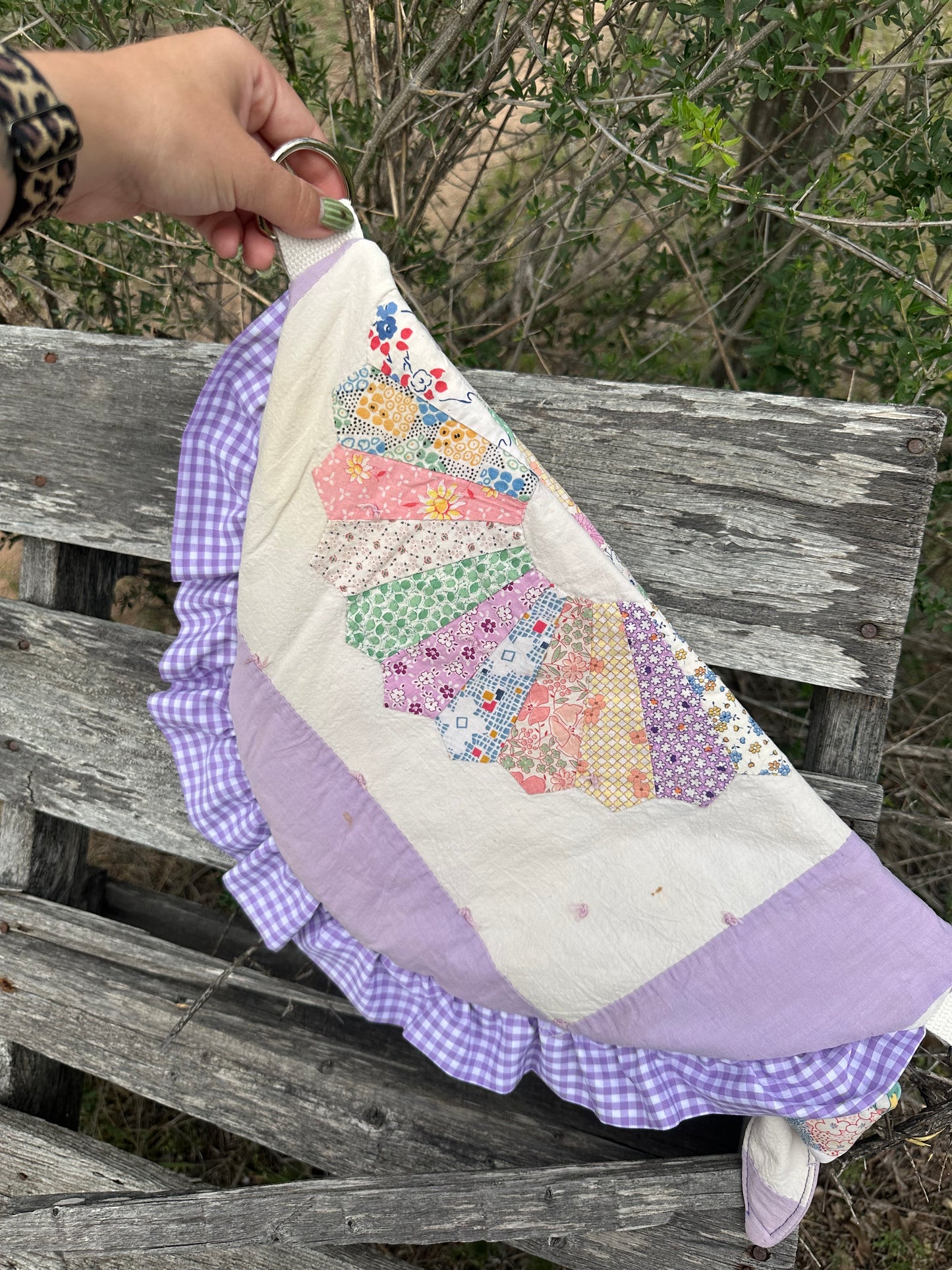 PURPLE GINGHAM FANNIE