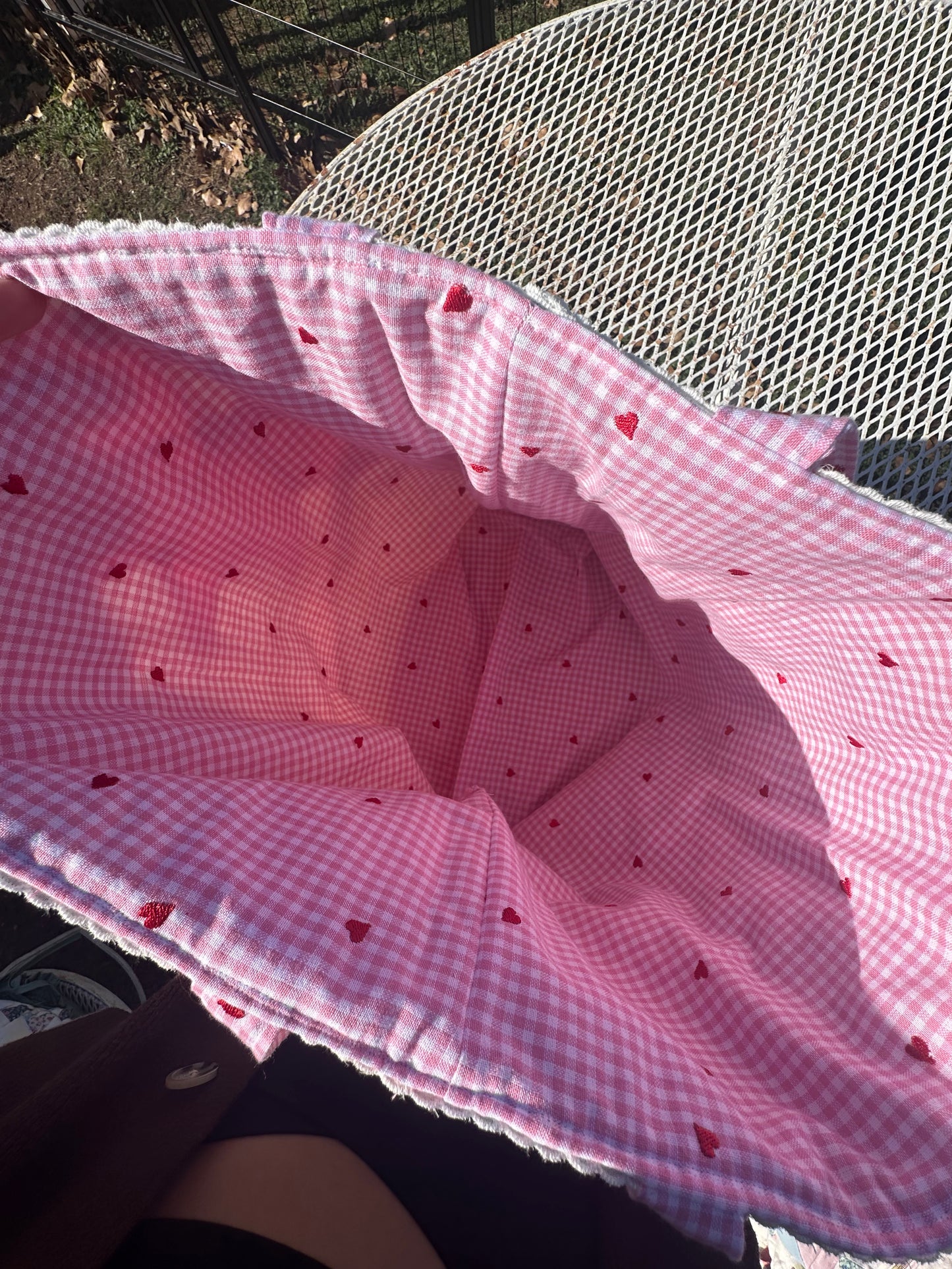 Pink Lace Tote