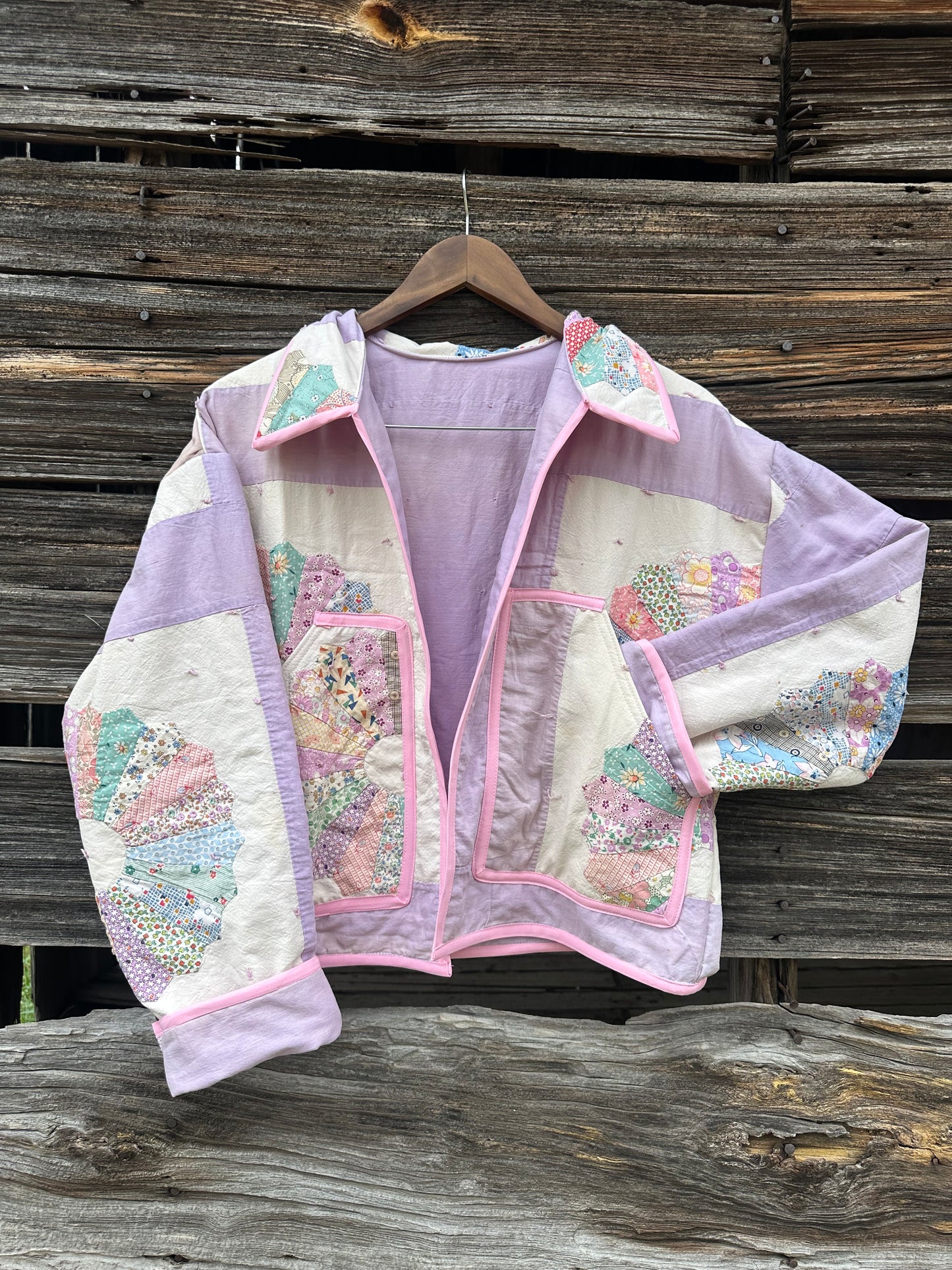 PURPLE BLOOMS JACKET🪻💜 (L)