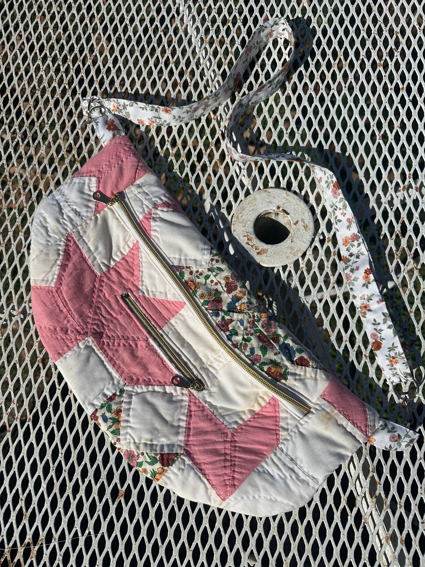 Pink Floral XL bum bag