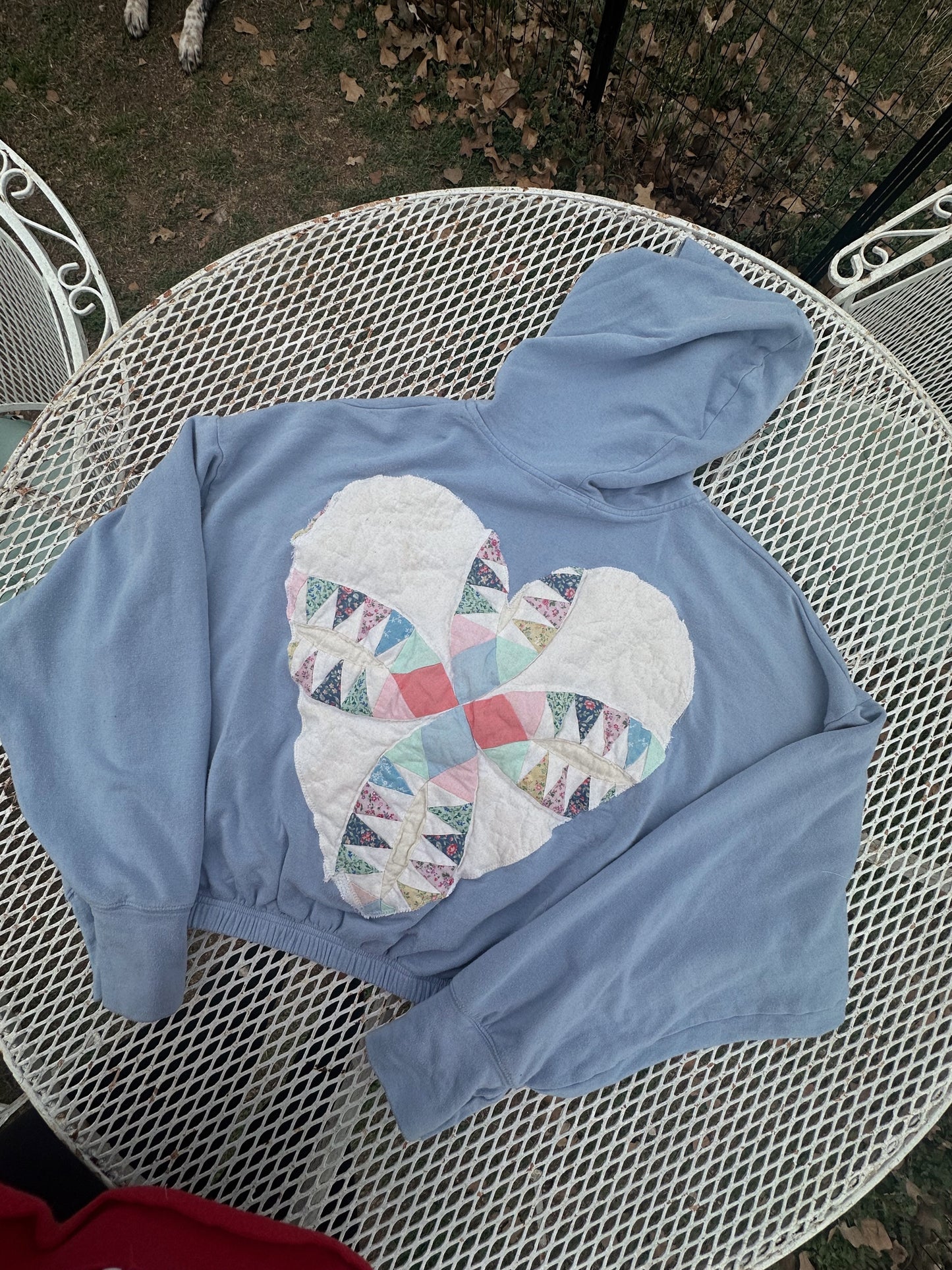 BLUE HEARTS ZIP UP (XL)