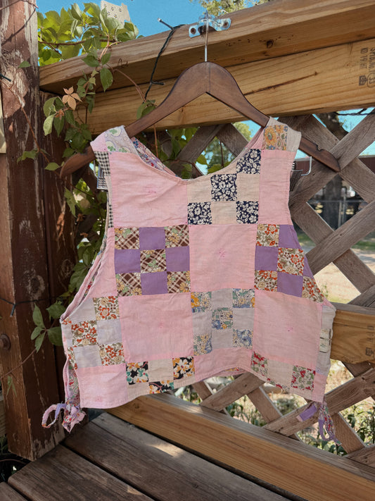 Faded Bloom Tie Tank (L)🌸