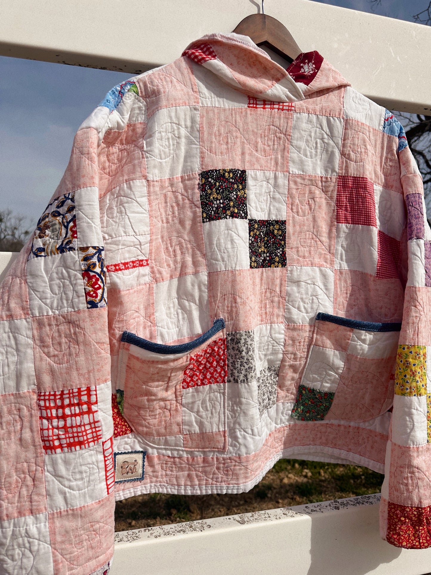 Mommy Quilted Hoodie ( L)