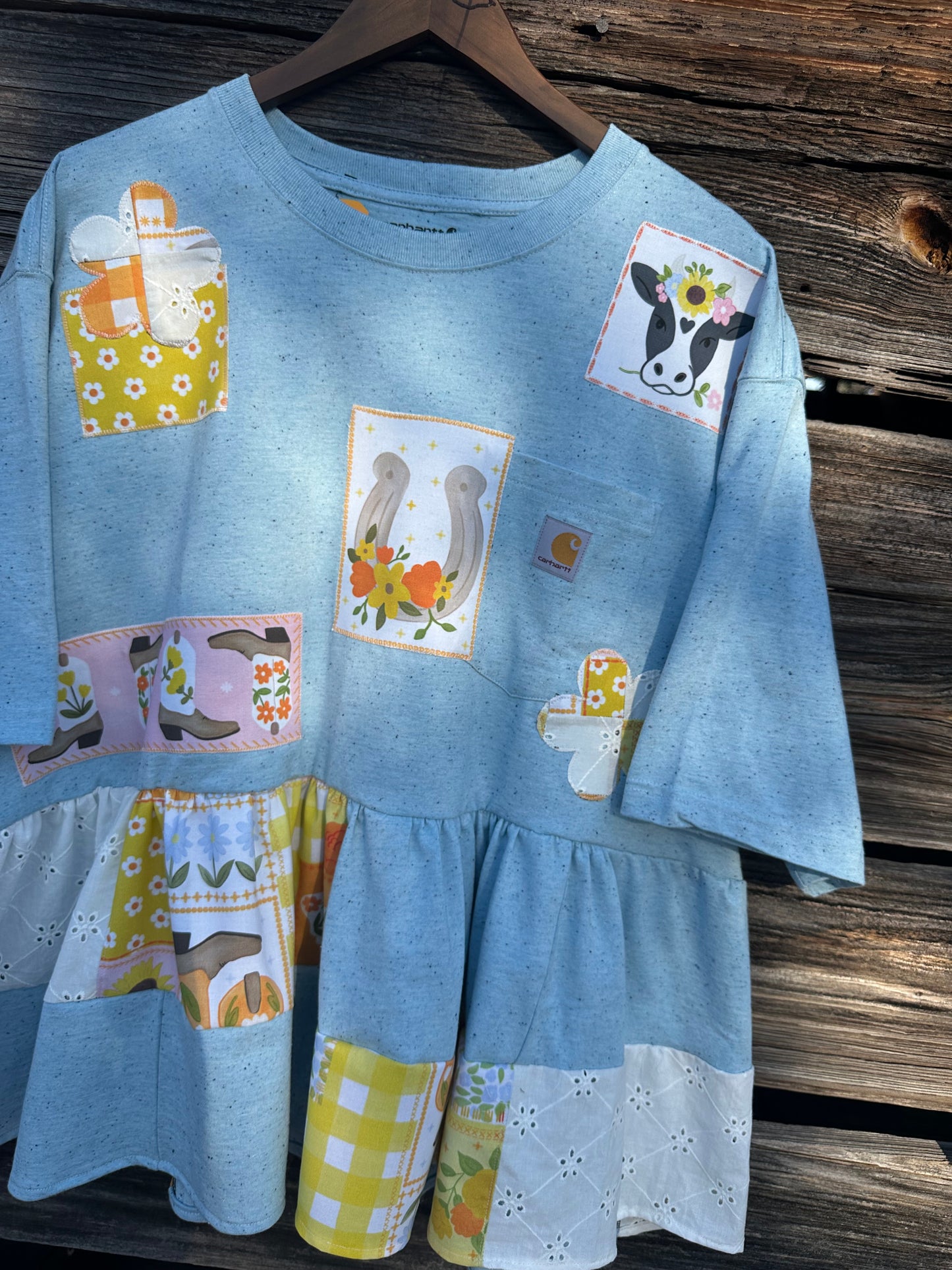 PATCH WORK COWGAL (XL)
