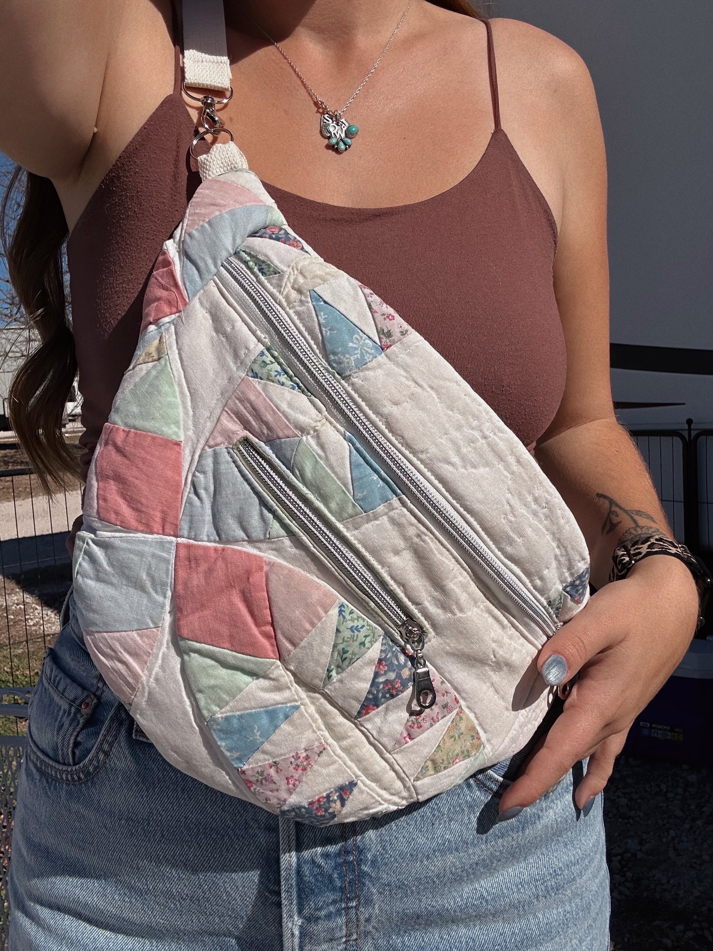 Pastel quilted fanny (1)