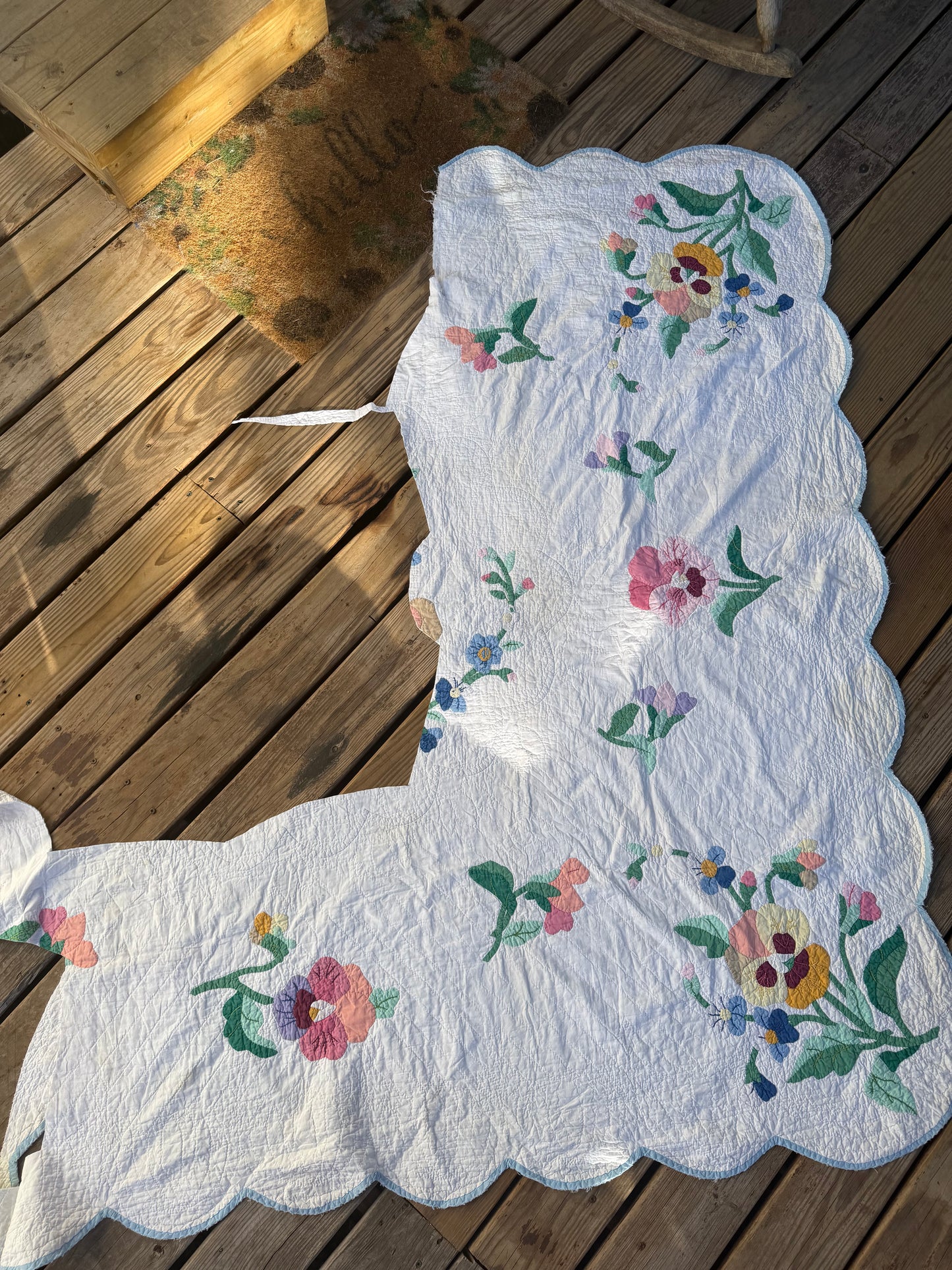 CUSTOM JACKET/CARDIGAN- 🌸 VINTAGE BLOOM QUILT
