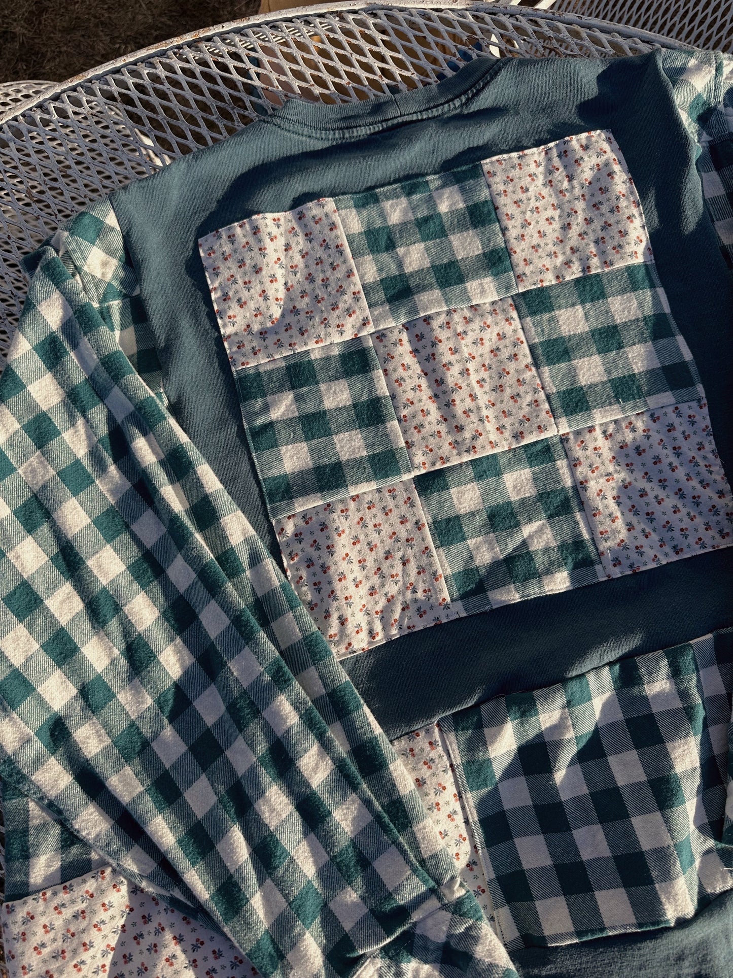 Quilted Floral Flannel (Fits a size XL)