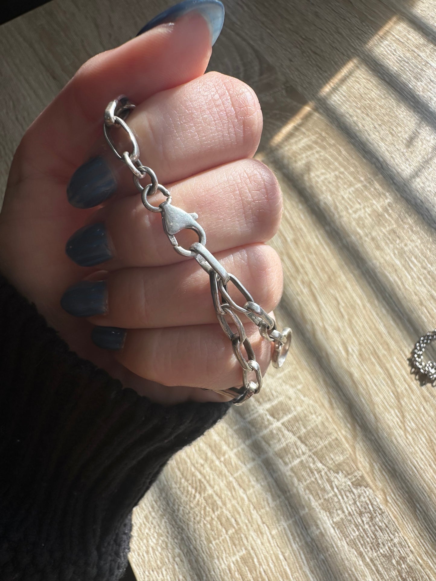 BLUE TURQUOISE CHAIN BRACELET 🩵