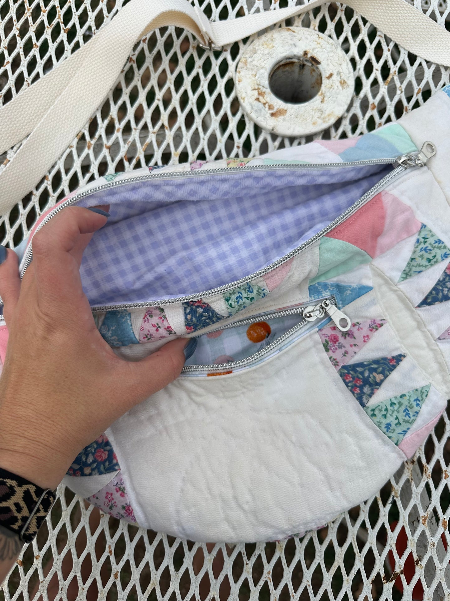 PURPLE GINGHAM FANNY