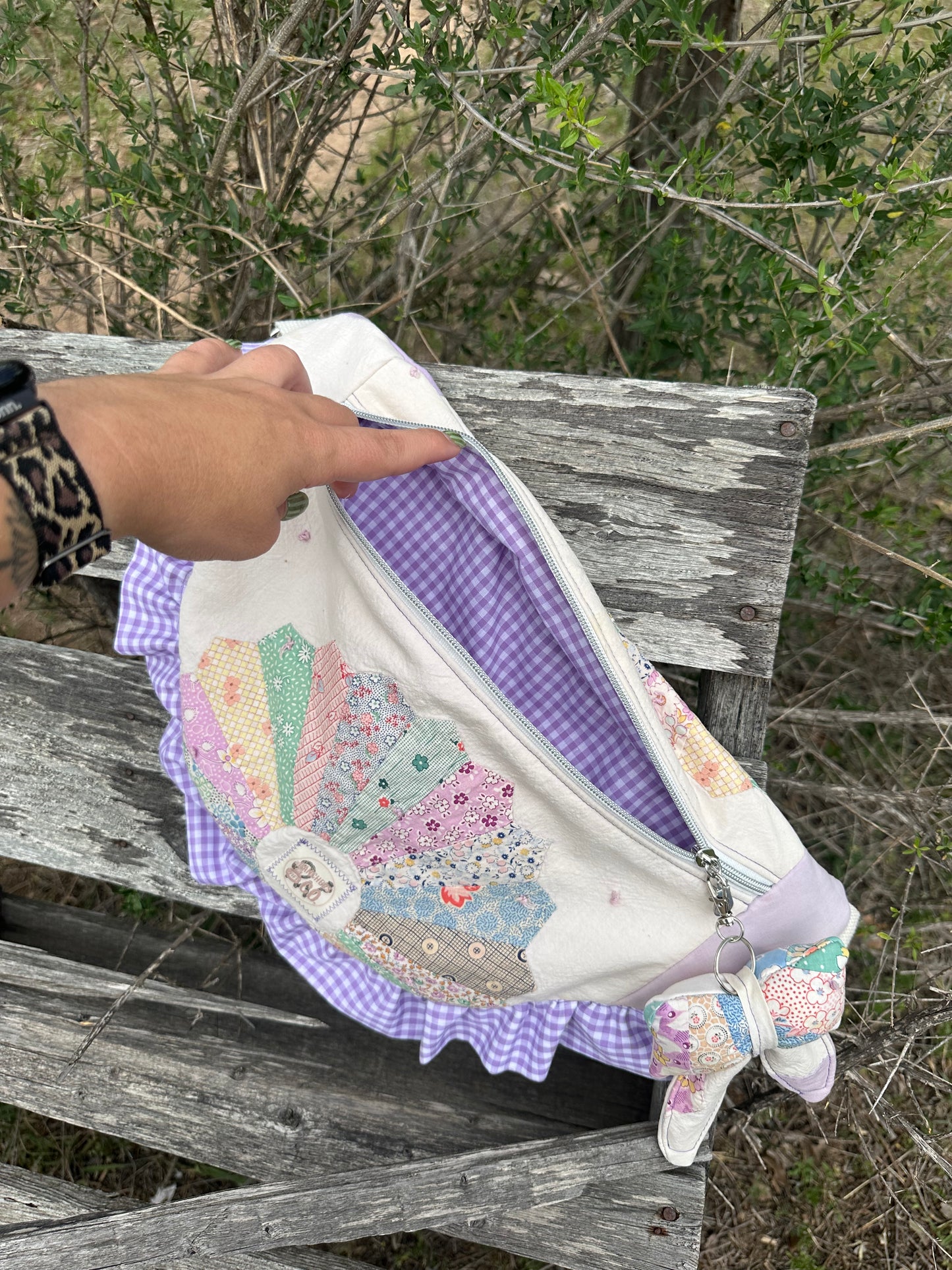 PURPLE GINGHAM FANNIE