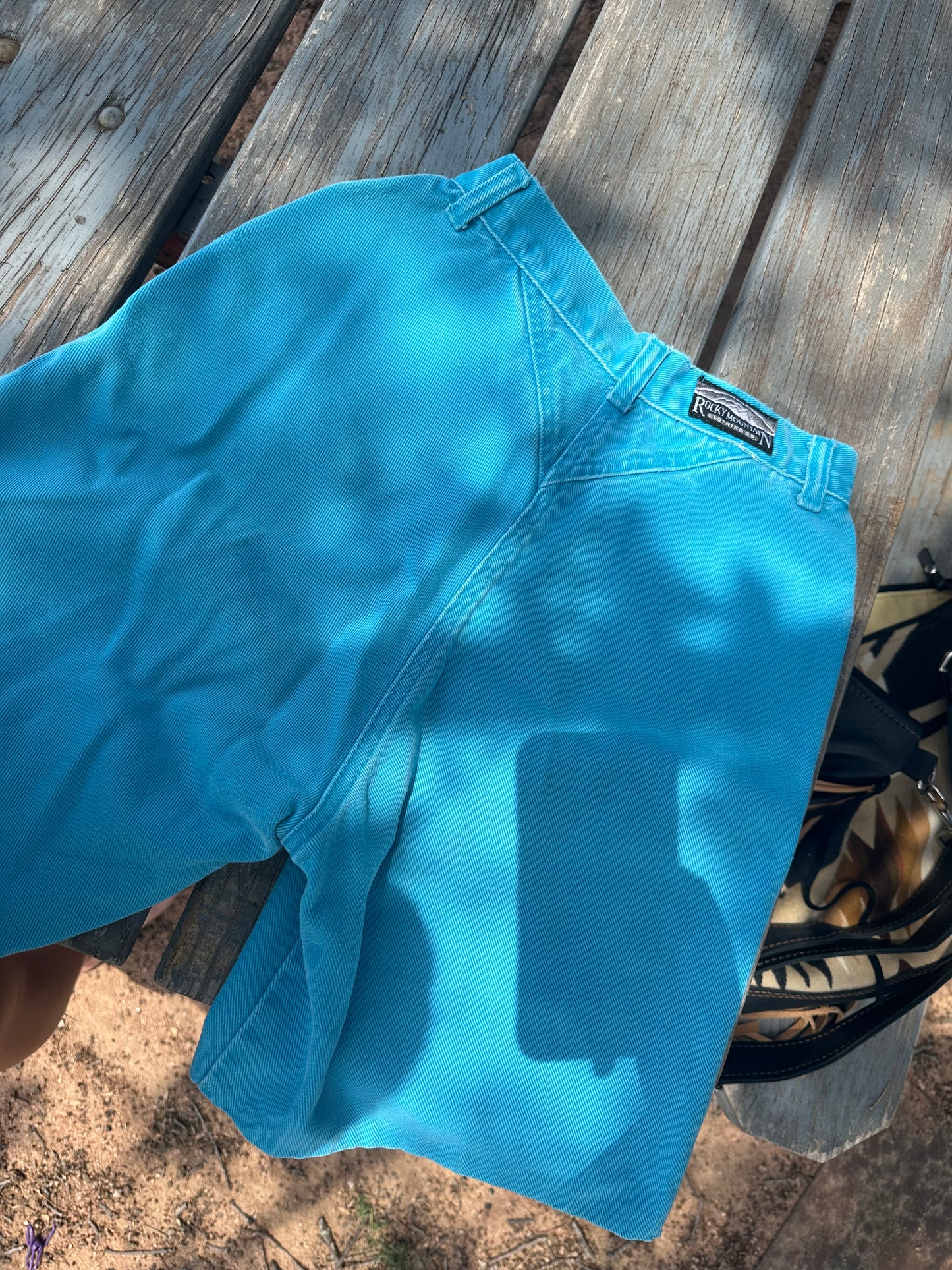 Vintage Blue Rocky Mountain Jean Shorts