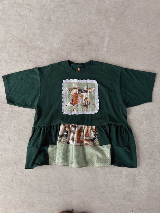 Quilted boot Sawtooth star tee (L)