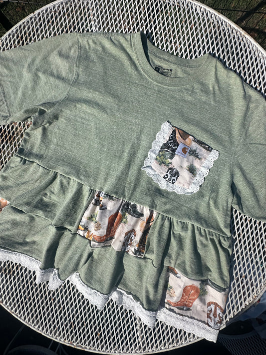 Boots and Lace tee (XL)