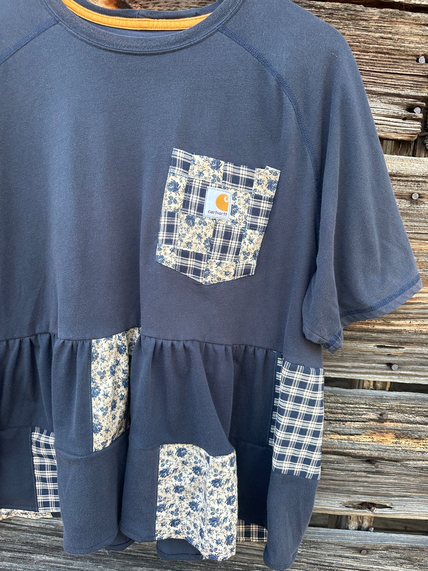 Blue Patchwork Rework (XL)