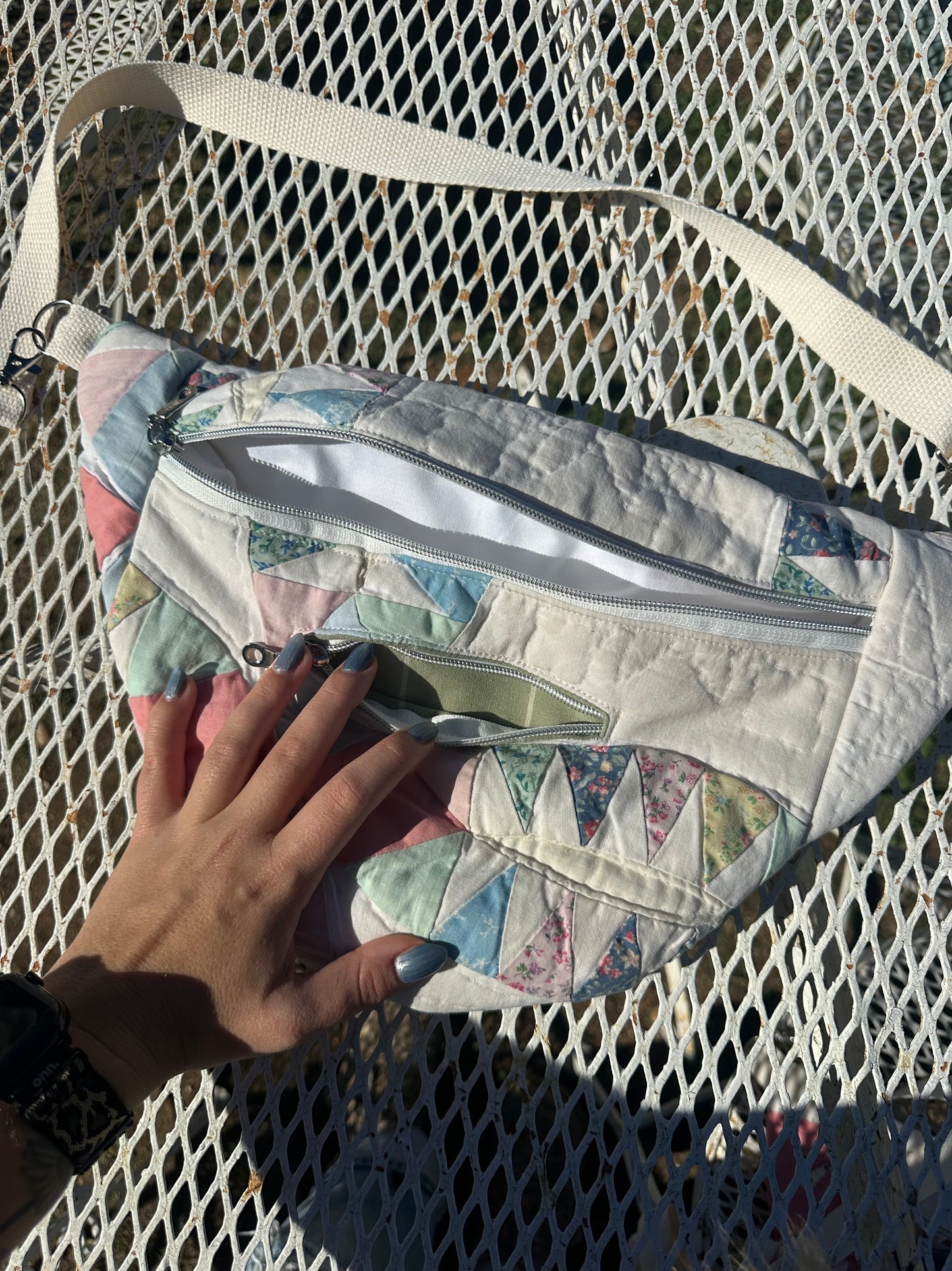 Pastel quilted fanny (1)