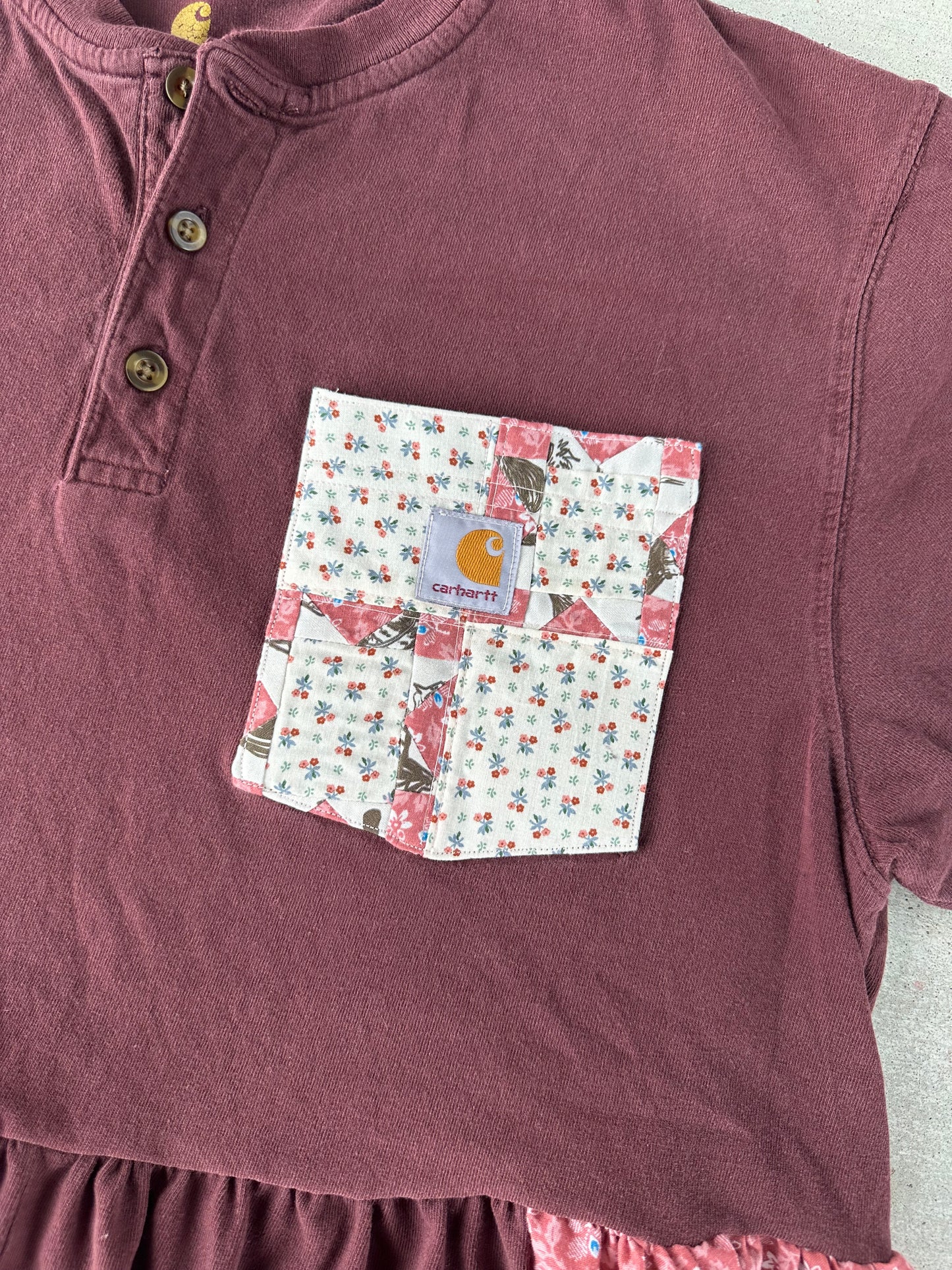Mini quilted pocket tee (M)