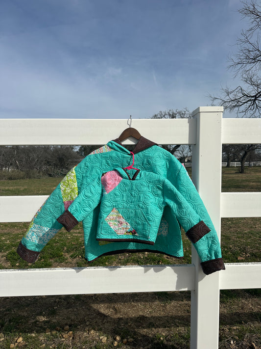 MINI QUILTED HOODIE (2T or smaller)