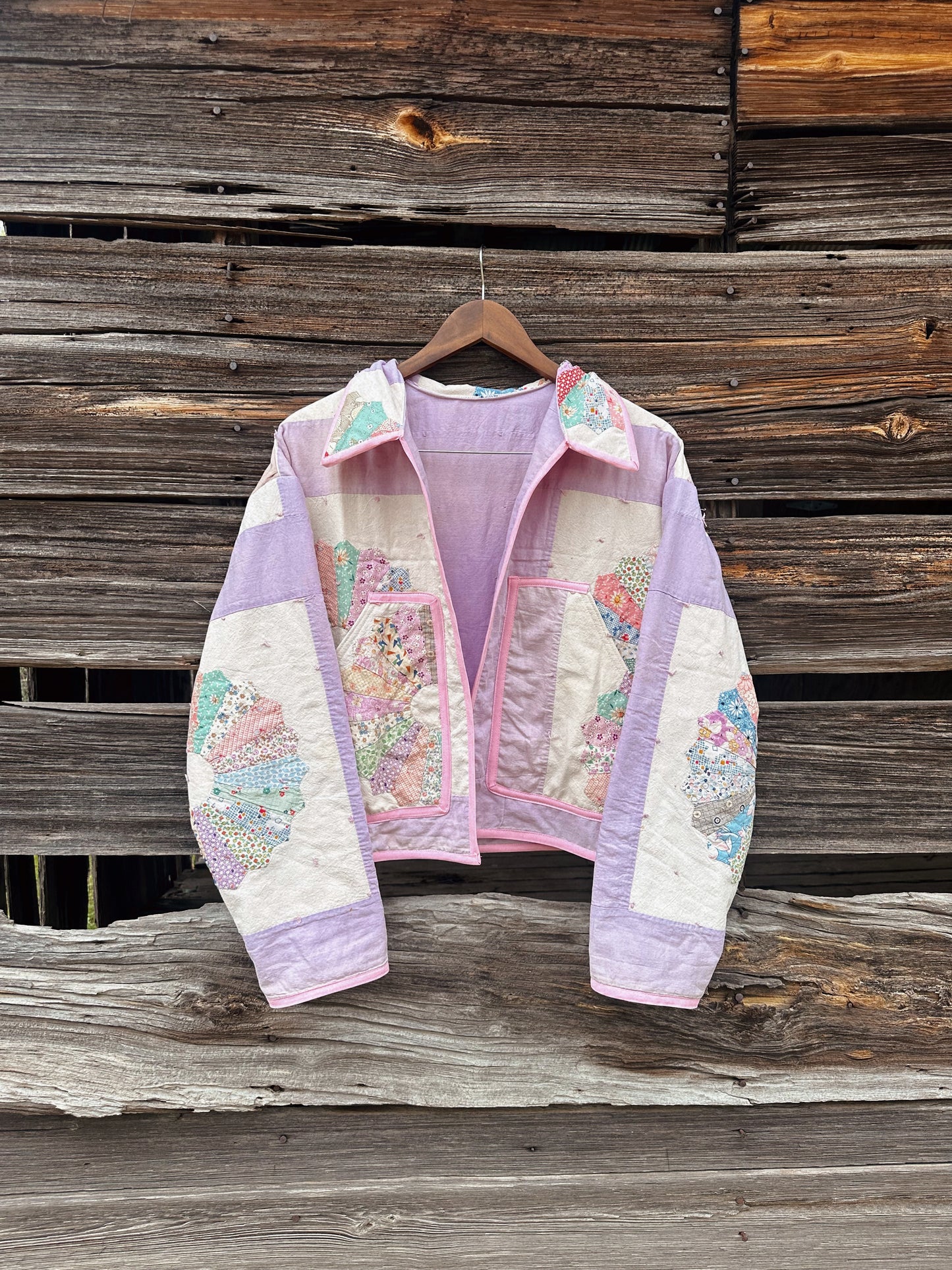 PURPLE BLOOMS JACKET🪻💜 (L)