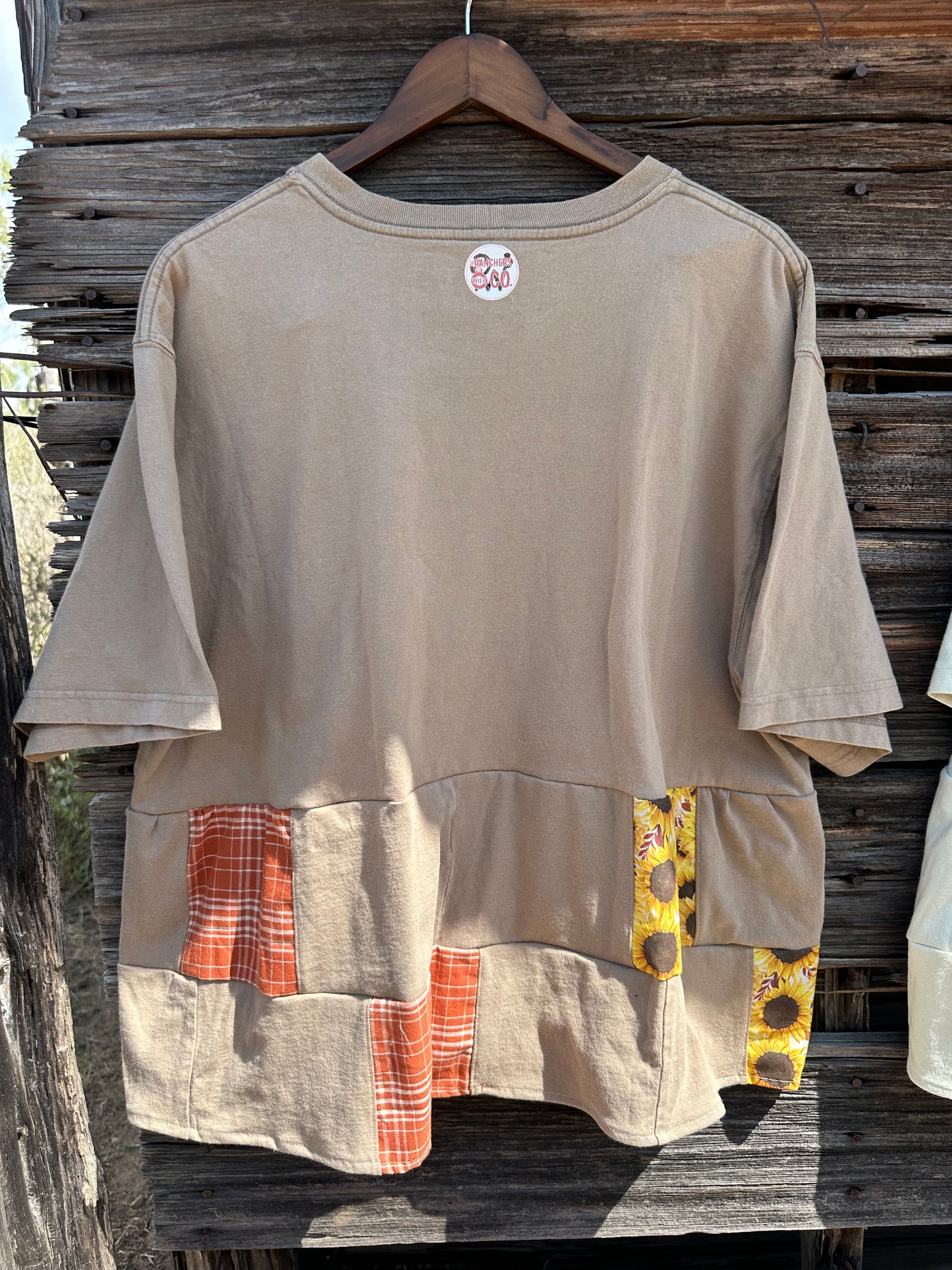 SUNFLOWER QUILTED BOW REWORK (XL)