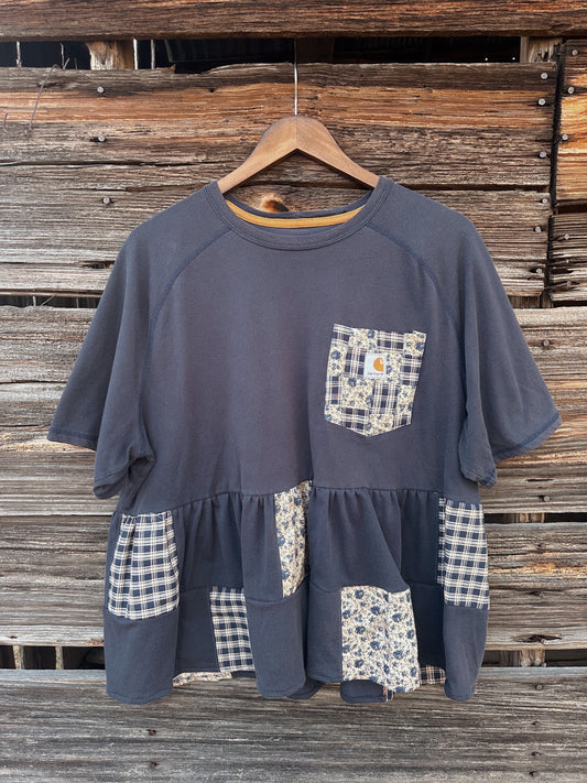 Blue Patchwork Rework (XL)