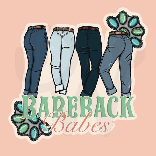 Bareback babes PNG design