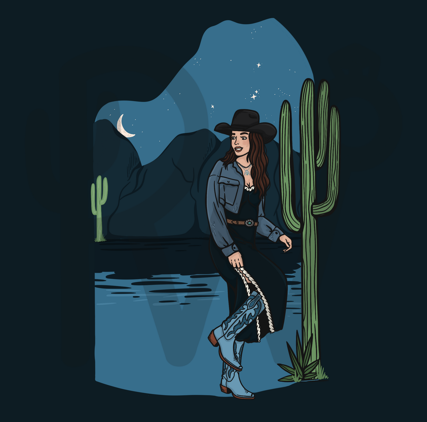 Cowgirl Got the Blues design