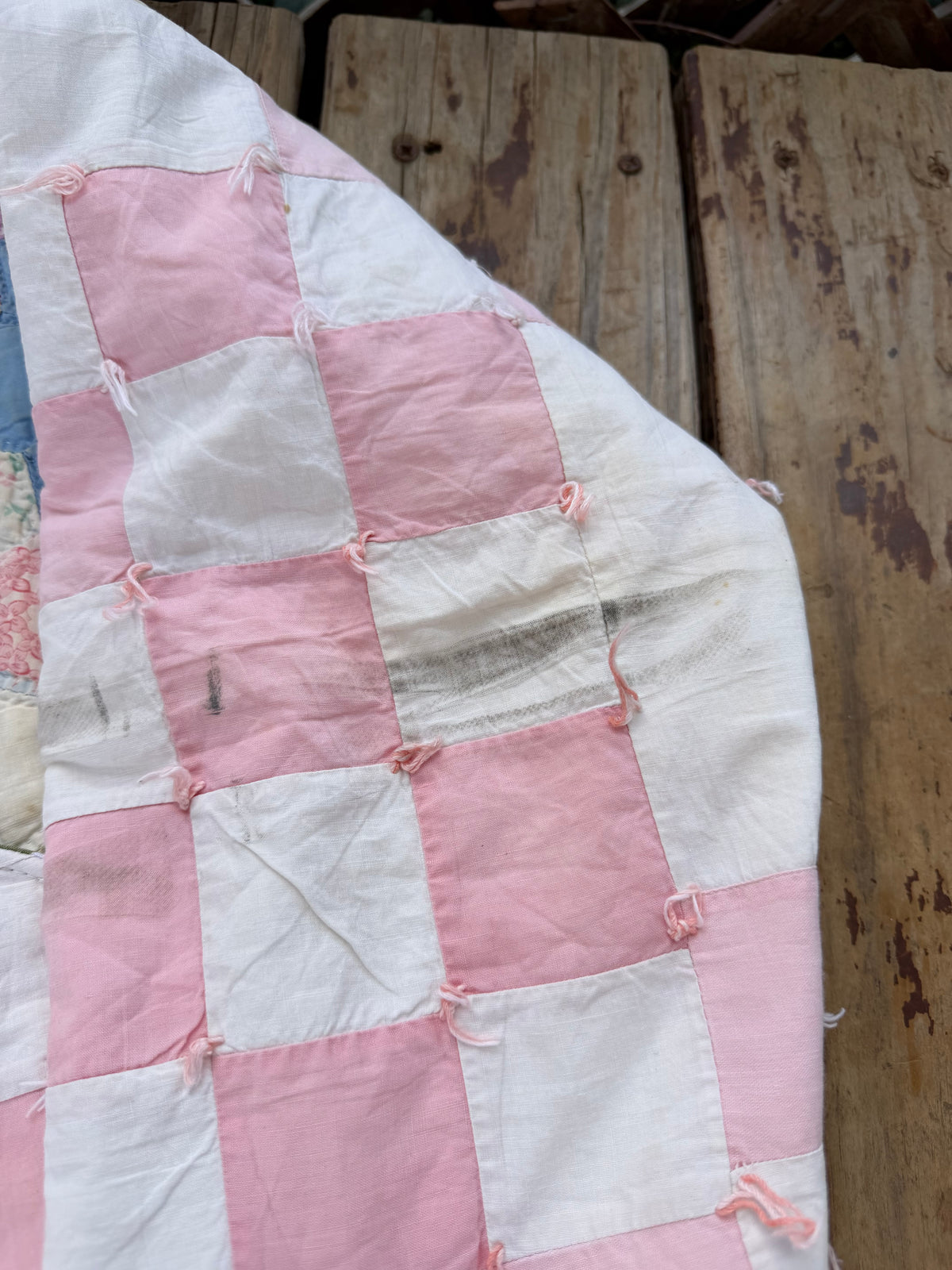 Dusty Rose Quilted Jacket 🌹 (XL)