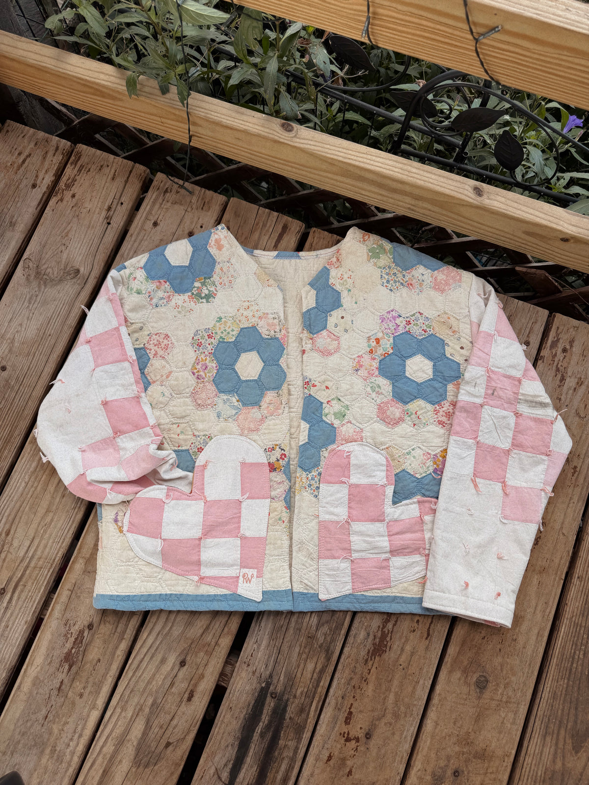Dusty Rose Quilted Jacket 🌹 (XL)